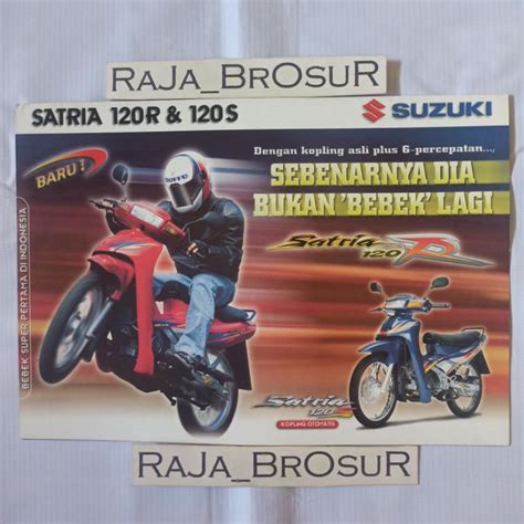 Jual Poster Brosur Leaflet Jadul Lawas Suzuki Satria R S Satria