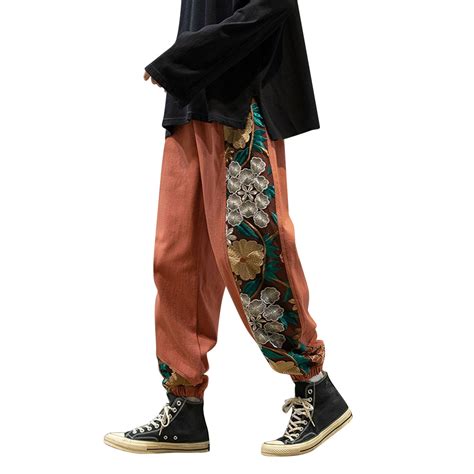 Weaiximiung Mens Cargo Pants Slim Fit Stretch Loose Mens Japanese Retro