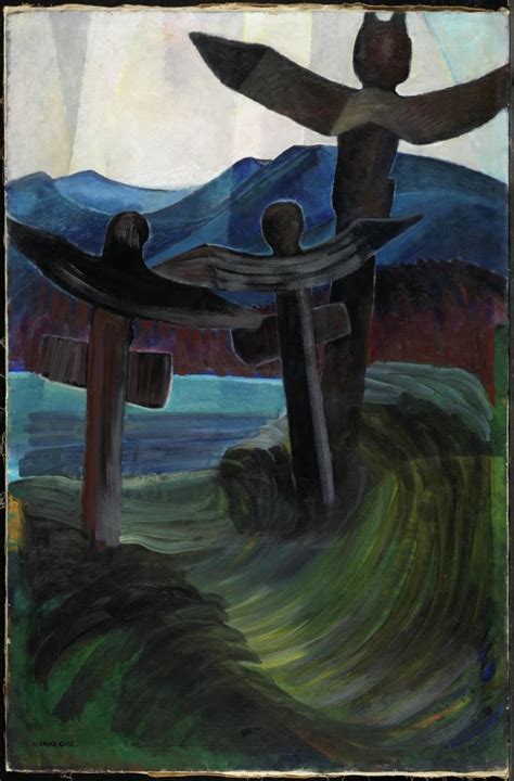 Totems Emily Carr C National Gallery Of Canada Tree Art