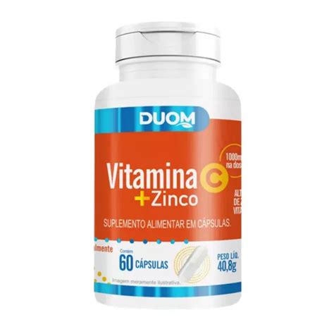 Vitamina C Zinco Mg Dose Duom Capsulas Submarino