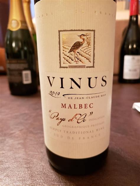 2019 Les Domaines Paul Mas Malbec Vînus France Languedoc Roussillon