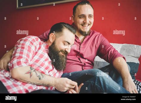 Gay Male Couple Bed Hi Res Stock Photography And Images Alamy