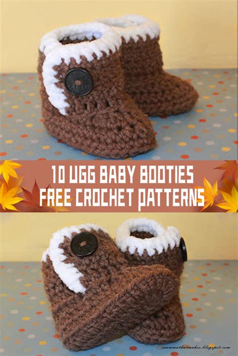 10 Ugg Baby Booties Crochet Patterns Free