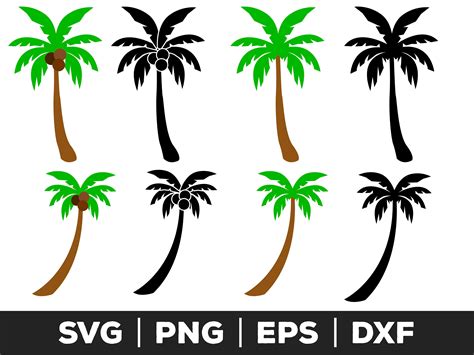 Palm Tree Svg Palm Tree Png Palm Tree Eps Palm Tree Clipart Palm