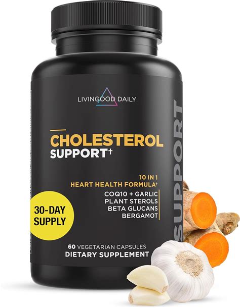 Livingood Daily Cholesterol Support Supplement For Heart Health With