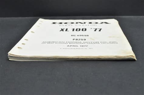 Vtg 1974 75 Honda Cr125 M Elsinore M0 M1 Parts Catalog Book Diagram Manual