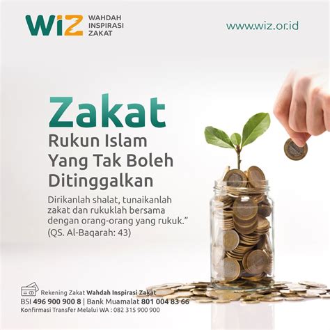 Zakat Rukun Islam Yang Wajib Ditunaikan Wahdah Inspirasi Zakat