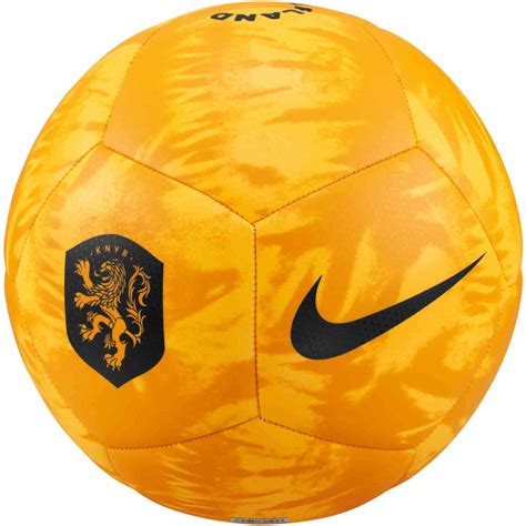 Nike Netherlands Pitch Soccer Ball - Laser Orange & Orange Peel with Black - SoccerPro