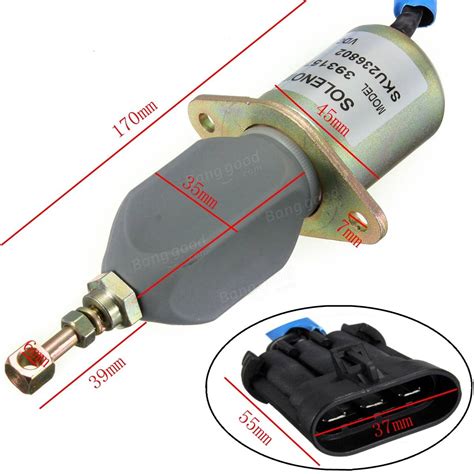 Diesel Fuel Shut Off Stop Solenoid 3931570 For Dodge Ram Cummins 5 9l 94 98 Sale