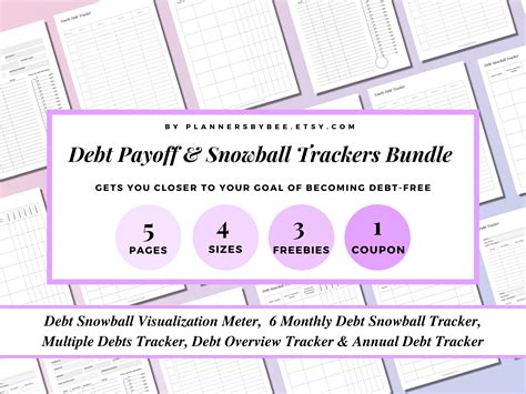 Dave Ramsey Debt Snowball Debt Tracker Graphic By Plannersbybee · Creative Fabrica