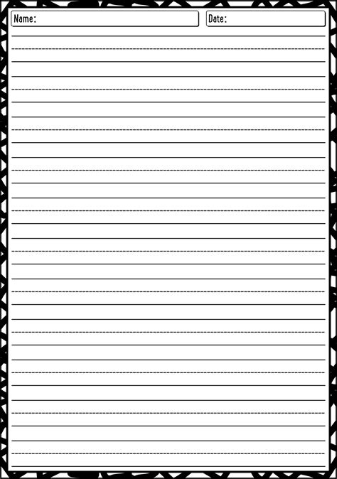 15 Best Images Of Long Lined Paper Worksheets 4th Grade Essay Writing