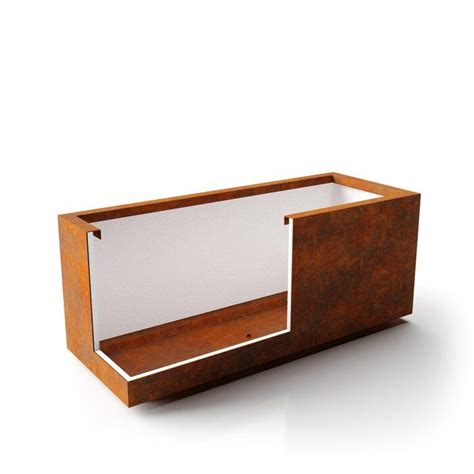 Veradek Metallic Series Corten Steel Planter Box Reviews Wayfair Ca