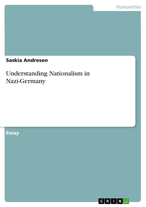 Understanding Nationalism in Nazi-Germany : Buy Online at Best Price in ...