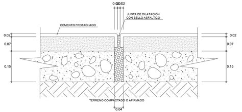 Expansion Joint Section Detail Drawing Defined In This Autocad File