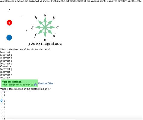 Solved A proton and electron are arranged as shown. Evaluate | Chegg.com