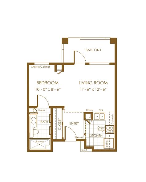 Independent Living Apartment Floor Plans - floorplans.click