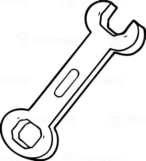 Cartoon Spanner Drawing Png