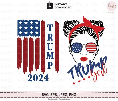 Trump 2024 SVG Trump Flag Svg America Flag Svg Women For Etsy India