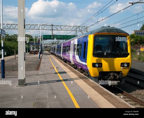 Class 323 Electric Multiple Unit Built By Hunslet Tpl At Sandbach Railway Station Cheshire