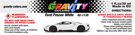 Ford Frozen White Gravity Colors