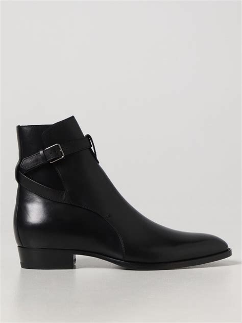 Saint Laurent Wyatt Jodphur Ankle Boots In Leather Shopstyle