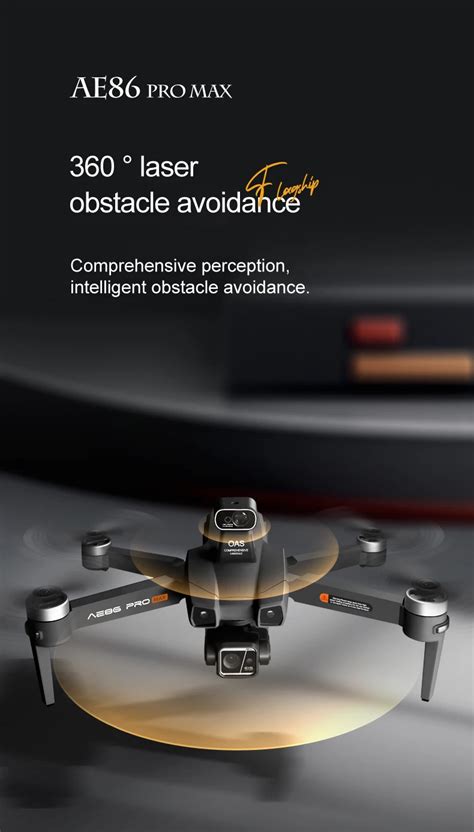 Ae86 Pro Max Obstacle Avoidance Drone 8k Hd Dual Camera Fpv 3 Axis