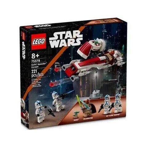 Lego Barc Speeder Escape The Mandalorian Grogu In Hand Ready To