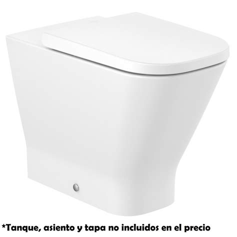 Taza Rimless Altura Confort Pared Salida Dual SQUARE THE GAP ROCA