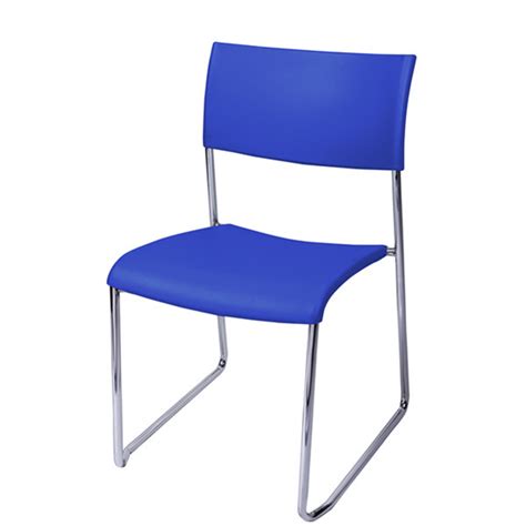 Stackable Impact Resistance Training Room Chairs With Square Backrest