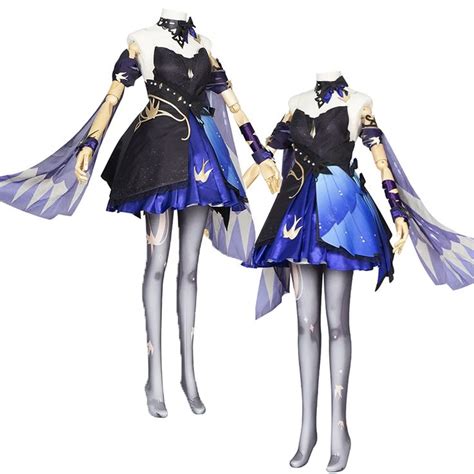 Genshin Impact Cosplay Keqing Cosplay Costume Opulent Splendor Outfit