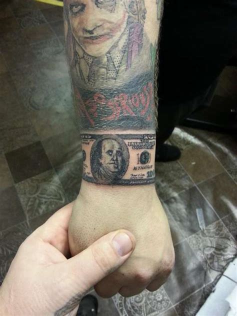 Hundred Dollar Bill Tattoo Designs