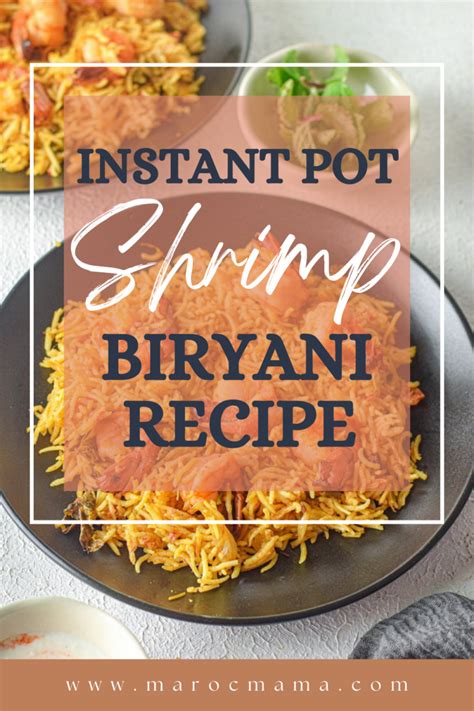 Instant Pot Shrimp Biryani Recipe