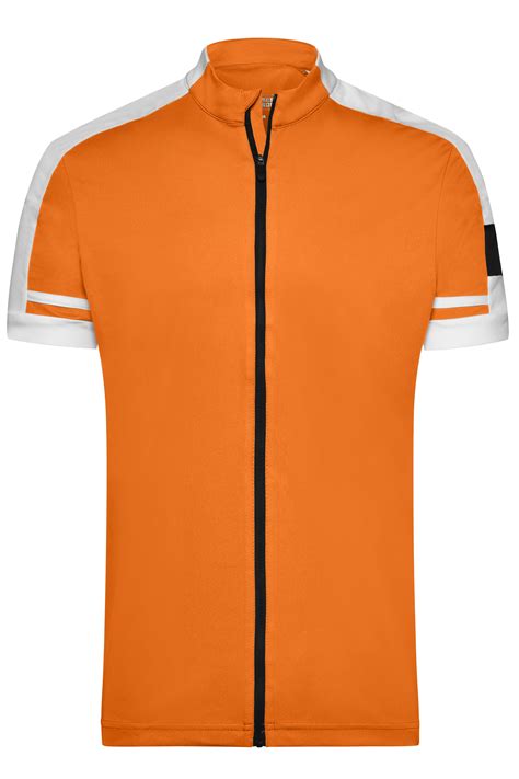 Herren Mens Bike T Full Zip Orange Daiber