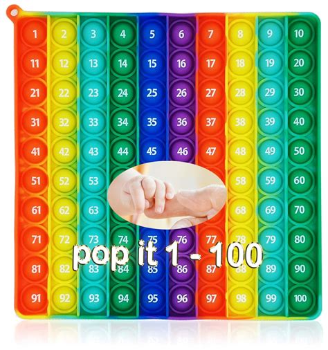 Buy 1 100 Number Pop It Counting Toys For Teacherparent To Create