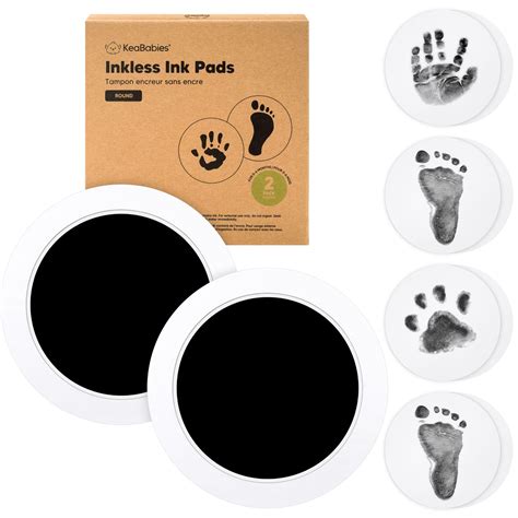 Snapklik Pack Round Inkless Hand And Footprint Kit Ink Pad