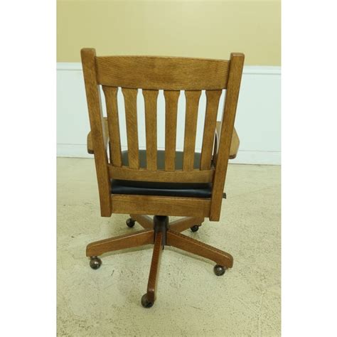 Stickley Mission Oak Arts And Crafts Desk Chair Chairish