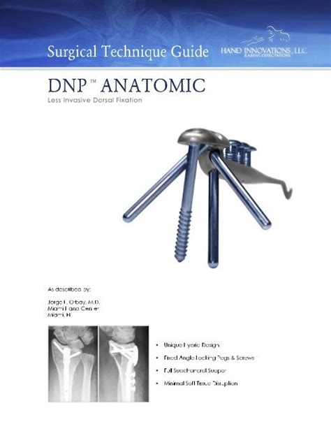 DNPÃ¢Â„Â¢ Anatomic Surgical Technique - Biomet