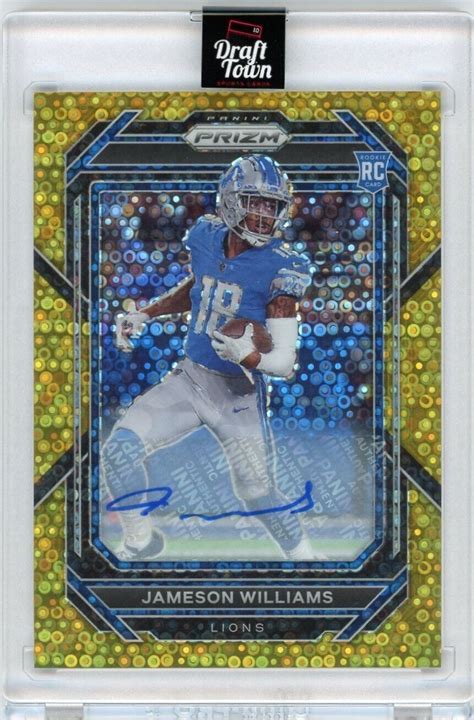 Panini Prizm Jameson Williams Rookie Auto Disco Gold Rc