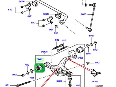 LAND ROVER FRONT LOWER CONTROL ARM BUSHING RANGE ROVER SPORT 05 09