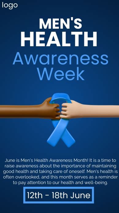 Mens Health Awareness Week Mens Health Month Template Postermywall