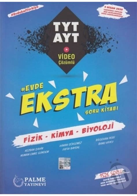 Palme Yks Tyt Ayt Ekstra Fizik Kimya Biyoloji Soru Kitab Fiyatlar Ve