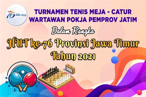 Pokja Wartawan Pemprov Jatim Gelar Lomba Tenis Meja Dan Catur