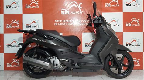 Dafra Citycom 300i CBS 2015 Preta KM Motos Sua Loja De Motos Seminovas