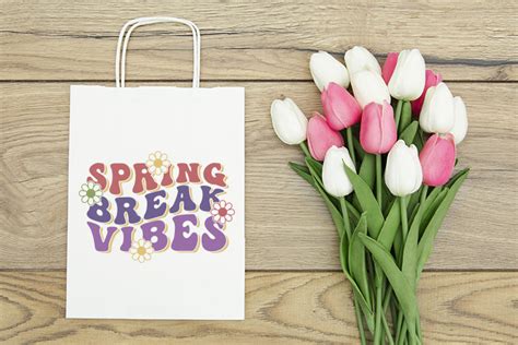 Free Spring Break Vibes Retro Svg Artbubbles