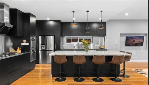 Black Kitchen Castle Hill Waratah Kitchens