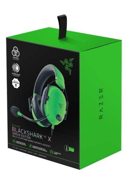 RAZER BLACKSHARK V2 X GREEN EDITION MULTI PLATFORM WIRED ESPORTS