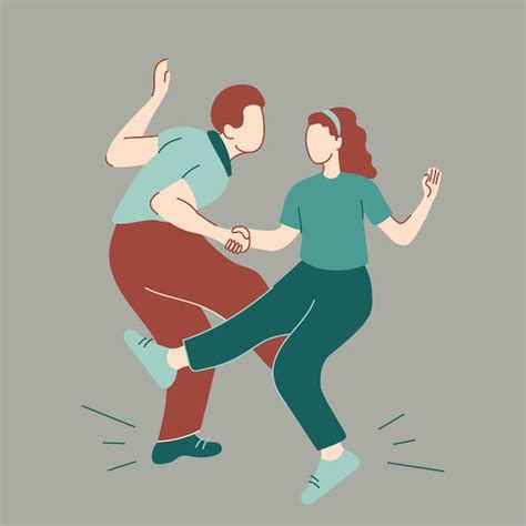 Premium Vector Couple Dancing Vector Illustration