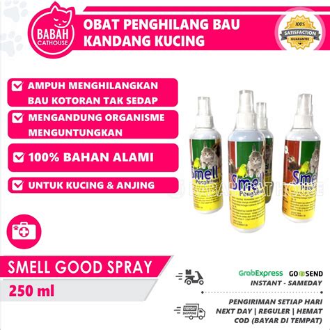 SMELL GOOD Obat Penghilang Bau Kencing Kotoran Kucing Anjing Kandang