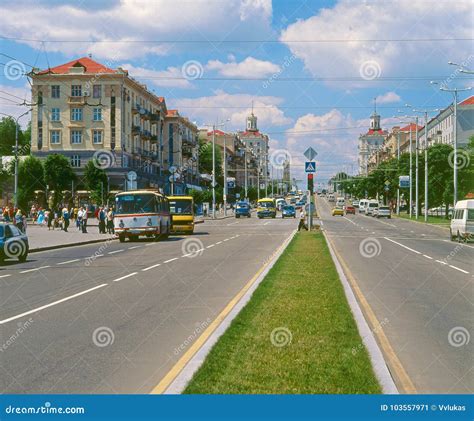 Main Avenue in Zaporizhia, Ukraine Editorial Photo - Image of former ...