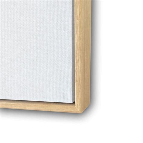 Stretched Blank Canvas With Floating Frame Fantastic Framing